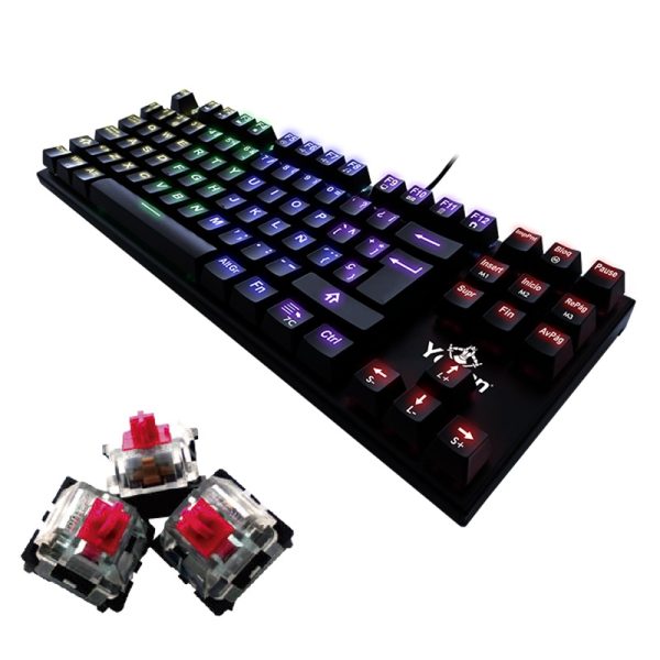 Teclado Gamer Yeyian Spark Serie 2000 RGB, Teclado Mecánico, Outemu Red, Alámbrico, Negro (Español)  Teclado /  Keypads Yeyian - Image 3