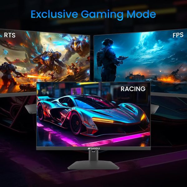 SANSUI Gaming Monitor 24 pulgadas ,165Hz IPS Monitor conDisplayPortHDMI*2 puertos,FHDMonitor ordenador ajustable en inclinaciónVESA Monte Cuidado los ojos sin marco Monitores Sansui - Image 3