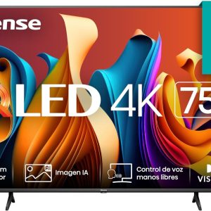 Hisense Pantalla QLED de 75" 75QD6N Google TV Works with Pantallas TV Hisense