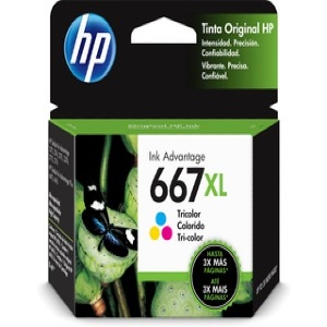 TINTA TRICOLOR HP 667XL RENDIMI 330PAGS 3YM80AL Consumibles HP INC