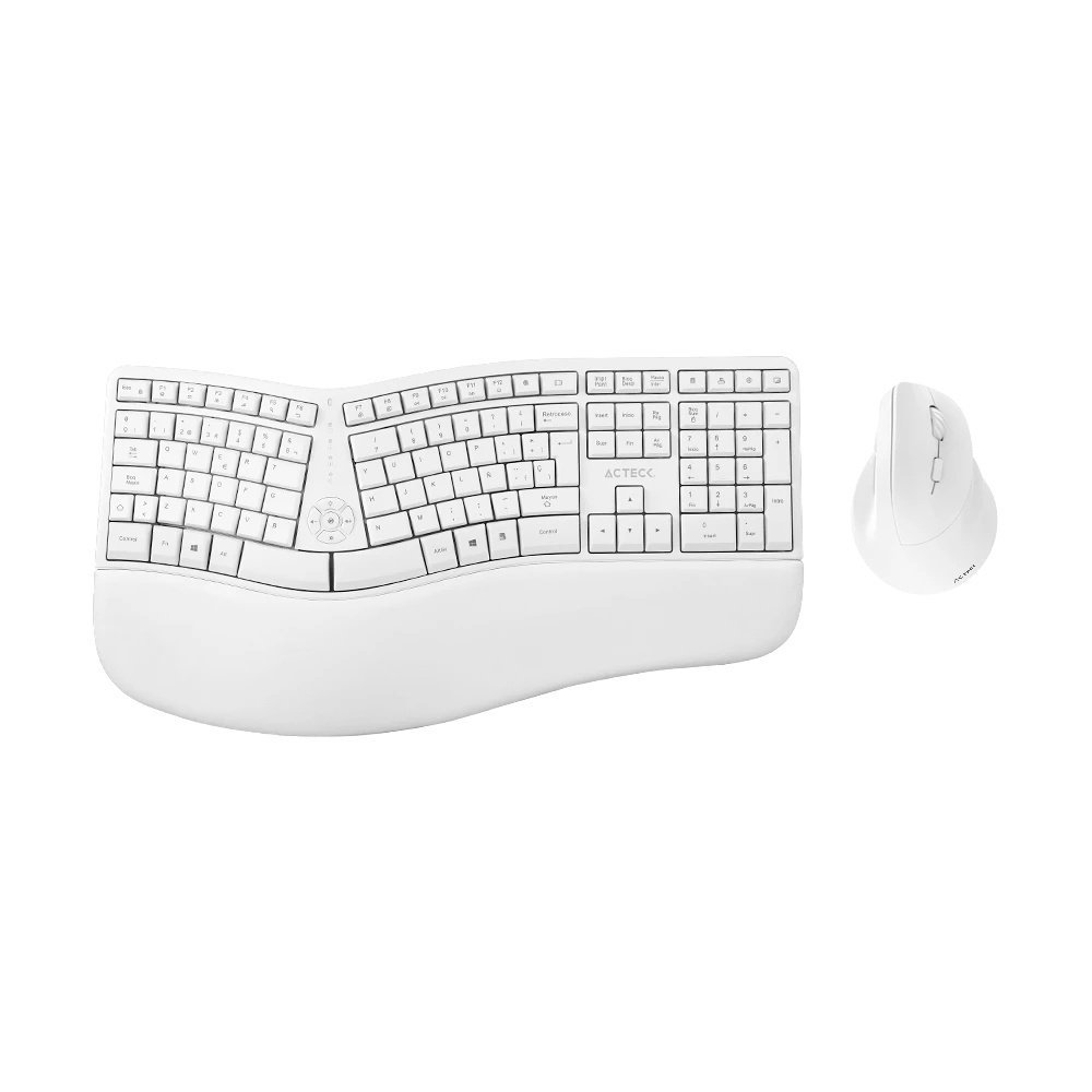 Kit de Teclado y Mouse Acteck Creator Virtuos Fitt MK770, Inalámbrico, RF Inalámbrico, Blanco (Español) Teclado / Keypads Acteck