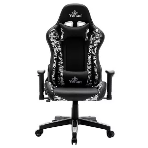 SILLA GAMING YEYIAN RYUJI CAMOUFLAJE POLIURETANO NEGRO 150KG Equipo de Oficina Yeyian