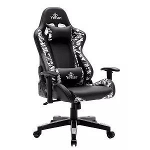 SILLA GAMING YEYIAN RYUJI CAMOUFLAJE POLIURETANO NEGRO 150KG Equipo de Oficina Yeyian - Image 3