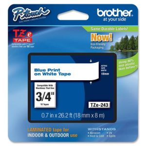 CINTA AZUL SOBRE BLANCO 18MM X 8M Consumibles Brother