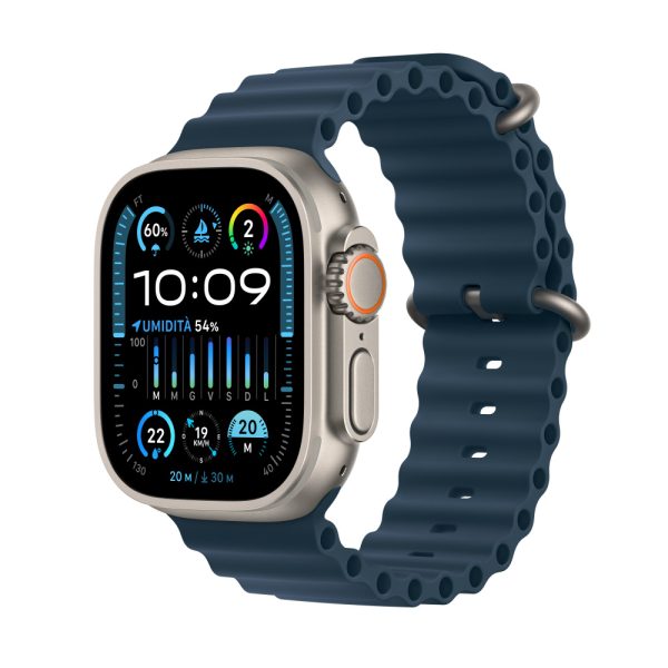 Apple Watch Ultra 2 GPS + Cellular, Caja de Titanio de 49mm, Correa Ocean Deportivo Color Azul  Movilidad Apple