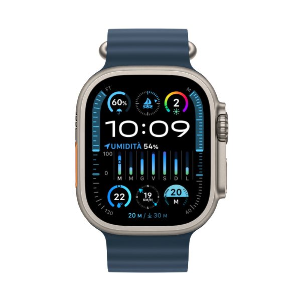 Apple Watch Ultra 2 GPS + Cellular, Caja de Titanio de 49mm, Correa Ocean Deportivo Color Azul  Movilidad Apple - Image 2