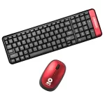 TECLADO COMBO WIRELESS MULTIMEDIA ROJO Teclado /  Keypads BRobotix