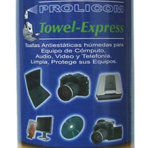 TOALLAS ANTIESTATICA HUMEDAS 70 PIEZAS Oficina Prolicom