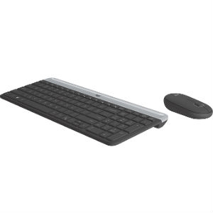 Kit de Teclado y Mouse Logitech MK470, RF Inalámbrico, USB, Negro/Grafito (Español) Apuntadores LOGITECH