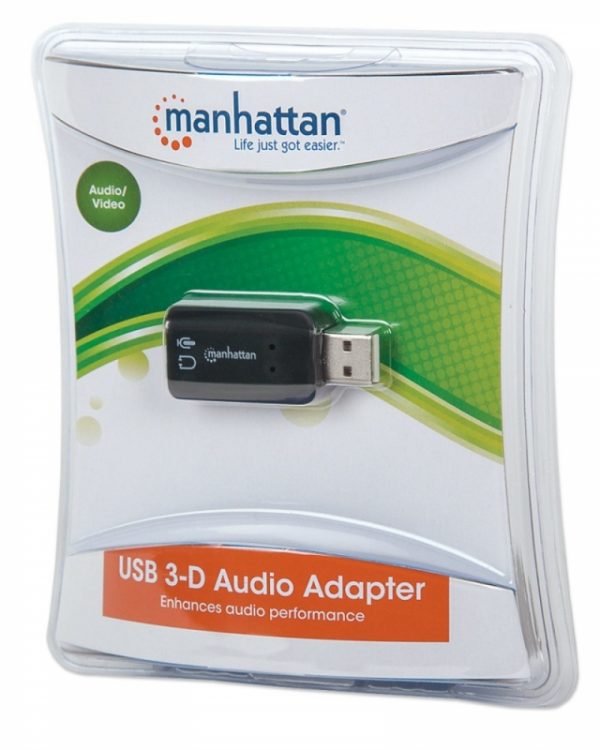 ADAPTADOR CONVERTIDOR TARJETA SONIDO 5.1 USB A 3.5MM Switch Manhattan - Image 6