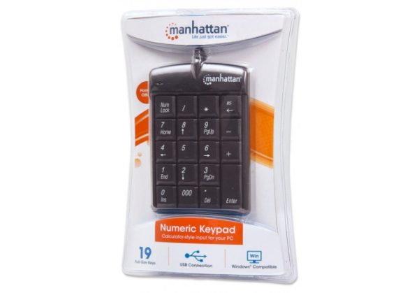 TECLADO NUMERICO ALAMBRICO USB NEGRO Switch Manhattan - Image 2