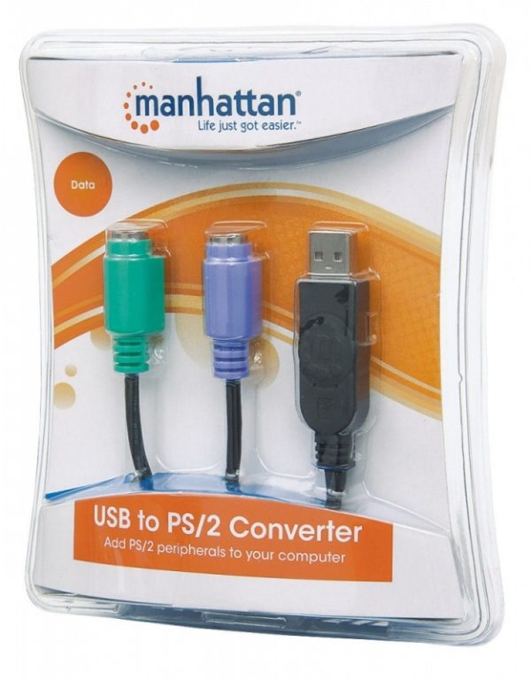 ADAPTADOR CONVERTIDOR USB A PS2 PS/2 2 PUERTOS TECLADO Y MOUSE Switch Manhattan - Image 3