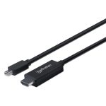 CABLE ADAPTADOR CONVERTIDOR MIN I DISPLAYPORT A HDMI 4K 1.8M Videoconferencia Manhattan