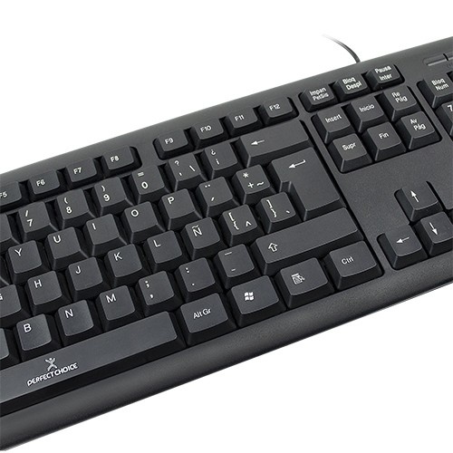 TECLADO ALAMBRICO USB RESISTENTE A DERRAMES Teclado / Keypads Perfect Choice - Image 3