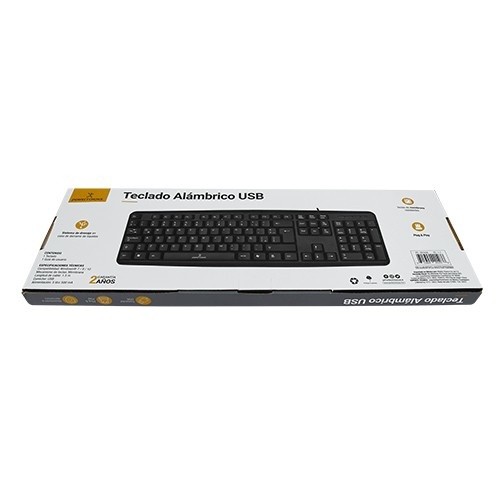TECLADO ALAMBRICO USB RESISTENTE A DERRAMES Teclado / Keypads Perfect Choice - Image 4