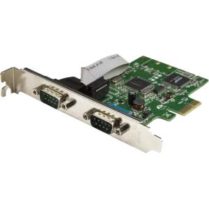 TARJETA SERIAL PCI EXPRESS 2 P PUERTOS DB9 RS232 UART 16C1050 Paralelo / Serial StarTech.com