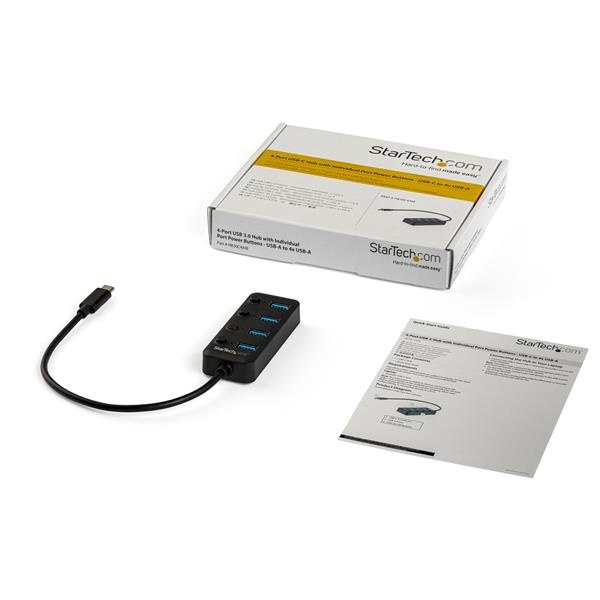 HUB USB TIPO C DE 4 PUERTOS USB-A CON INTERRUPTORES USB / FireWire StarTech.com - Image 5