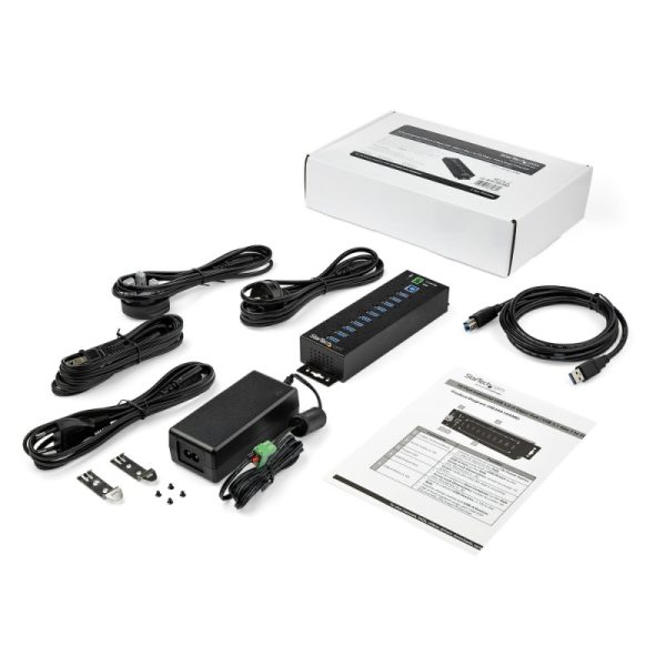 HUB INDUSTRIAL USB 3.0 DE 10 PUERTOS - CON ADAPTADOR DE PODER USB / FireWire StarTech.com - Image 4