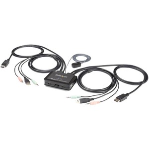 SWITCH CONMUTADOR KVM DE 2 PUE PUERTOS DP USB 4K60HZ - CABLES INTE Switch StarTech.com