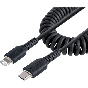 CABLE 1M USB-C A LIGHTNING MFI EN ESPIRAL USB TIPO C IPHONE Movilidad StarTech.com