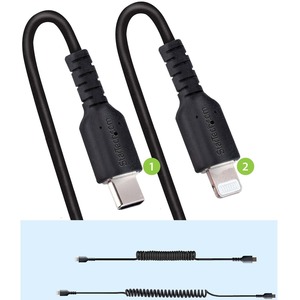 CABLE 1M USB-C A LIGHTNING MFI EN ESPIRAL USB TIPO C IPHONE Movilidad StarTech.com - Image 3