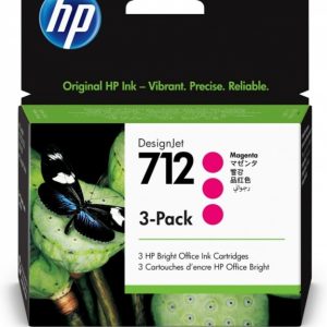 HP 712 MAGENTA 29ML 3-PACK TINTA AMPLIO FORMATO 3ED78A Consumibles HP INC