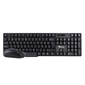 KIT MOUSE Y TECLADO INALAMBRICO NEGRO 1200 CPI USB NANO 10M ALC Teclado /  Keypads Xzeal Gaming