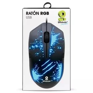 MOUSE BASICO NEGRO USB BROBOTIX RGB XPLOTION Apuntadores BRobotix